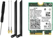 WiFi 7 BE200 BE200NGW WiFi Card+8DB Antenna BT 5.4 802.11AX -Band M.2 NGFF Wireless Network Adapter for Win10/11