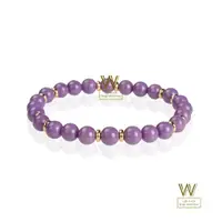 在飛比找ETMall東森購物網優惠-【w-jewelry】頂級雅緻紫雲母手珠7MM(110013