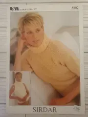 Sirdar Nova Super Chunky Sweater Knitting Pattern 5802