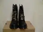 Women's dr martens leather boots biking aimilie Dark brown size 5 us new