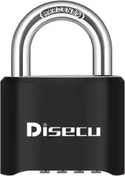 4 Digit Heavy Duty Combination Lock Outdoor Waterproof Padlock 1.3 Inch Shackle