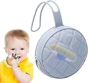 Baby Pacifiers Silicone Pouch - Baby Pacifier Silicone Container Box - Pacifier Cover Pouch Bag with Zipper for Pacifiers, Teethers, Earphones, USB Flash Drives