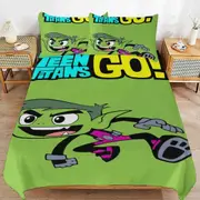 v6767 Bed Sheets Bedding Teen Titans Go Cartoon Bedding Sets Ultra Soft Skin-Friendly Duvet Cover 3 Piece, Cute Comforter Cover Bed Set for Boys Girl