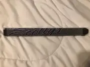 Scotty Cameron Paddle Putter Grip Gray with Purple Lettering MEDIUM Titleist NEW
