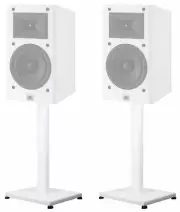 Pair 29” Steel White Stands For JBL ARENA 130 Bookshelf Speakers