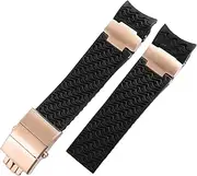 [SKXMOD] Silicone Rubber Watch Band，For Ulysse Nardin 263 DIVER Curved End strap 22mm Waterproof Belt Watch Bracelets