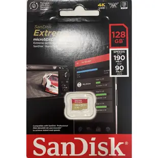 SanDisk 128GB 128G microSDXC Extreme 190MB microSD SD 手機記憶卡