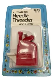 Sewing Automatic Needle Threader & Cutter Collectible Plastic NOS NIP Vintage