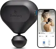 Therabody Theragun Mini (2nd Generation) - Handheld Electric Massage Gun - Compact Deep Tissue Treatment for Any Athlete On The Go - Portable Percussion Massager with QuietForce Technology & 3 Foam Attachments - Black