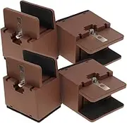 WHAMVOX 4pcs Bed Frame Riser Furniture Foot Pads 5cm High Adjustable Protection