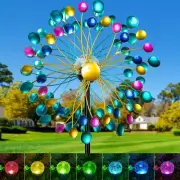 Solar Wind Spinners for Yard and Garden- 58.2 Inch Metal Wind Sculptures Outd...