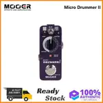 MOOER MICRO DRUMMER II PEDAL 48 DRUMMER GROOVES 和 6 種音樂風格每 8