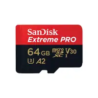 在飛比找蝦皮商城優惠-SanDisk Extreme Pro MicroSD 64