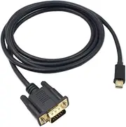 CONGARTENO Feet Mini Displayport to Vga Adapter Cable Gold Plated Connectors for Resolution for Laptops Desktops Monitors Projectors Not Compatible with Thunderbolt