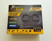 XFINITY plus TWIN 20V BATTERY CHARGER FOR WORKZONE,FERREX,GARDENLINE ALDI TOOLS.