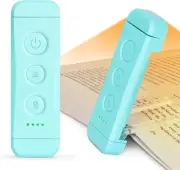 Glocusent USB Rechargeable Book Light for Reading in Bed, Portable Blue
