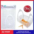 Foldable Pegs Basket White Plastic Clothes Bag Storage Laundry Washing