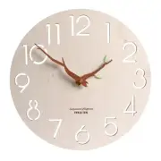 White Wooden 3D Wall Clock - Nordic Style for Kids Room, Kitchen, and Modern ...
