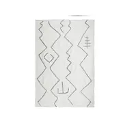 Smart Home Products 160 x 230cm Ivory Bristol Dhurry Wool Floor Rug