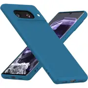 MCC Google Pixel 8a 5G Soft Liquid Silicone Shockproof Case Cover [Dark Blue]