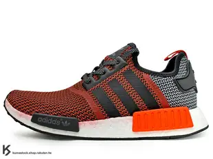 2016 男 女尺寸 詢問度極高 限量發售 BOOST 專利能量回饋避震系統搭載 adidas NMD R1 RUNNER 1 LA 洛杉磯 男鞋 紅黑 橘紅黑 透氣網洞鞋面 (S79158) !