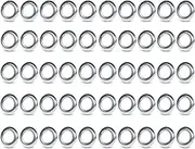 LED Village Pack of 50 Mini Round 304 Stainless Rings Covers for 3/4 Inch Side Marker Indicator Lights Sealed Flush Mount Lamps Chrome Bezels Trim Rings for Trailer Truck Caravan RV Car 304-Ring