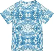 [ODAWA] Kids Swim Shirts Tie Dye Blue UPF+ 50 Quick Dry Shirt Boys' Rash Guard Shirts