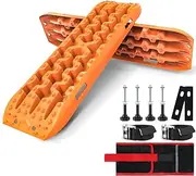 Recovery Tracks with Bag and Mounting Pin Set Recovery Boards for Automotive Tires and Wheels, 10Ton Stand 4wd Tracks Offroad Sand Mud Snow Gen 3.0