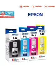 Genuine 4 Pack Epson T502 EcoTank Ink Bottle C13T03K192-C13T03K492[1BK,1C,1M,1Y]