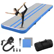 WARMOUNTS 13 ft Air Track Tumbling Mat Inflatable Air Gymnastics Training Mats 4'' Thick Tumble Track with Electric Pump