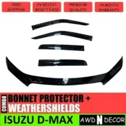 BONNET PROTECTOR, WEATHERSHIELDS FOR ISUZU Dmax MY21/22/23 D-Max WINDOW VISORs