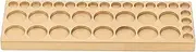 Screw Assortment Box Multifunctional Pure Copper Tiny Screw Storage Plate with 20 Compartments for Watch Repair Tool and Glasses Accessories 7.5x2.5x0.5cm