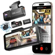 R39 Dash Cam Front and Rear,Dash Cam 3 Channel 5K with Built-in GPS & 5G WiFi...