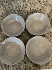 Il Mulino melamine 4 Dark Taupe crackle melamine bowls cereal salad New