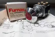 Furnas 52PA2G2WJK Oil Tight Illuminated Push-Pull Button Momentary RED 120VAC