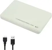 ZXUY External Hard Drive Enclosure 2.5Inch USB 3.0 Support UASP/SATA I/II/III SSD HDD Plug&Play for Microsoft Windows/ Mac OSX/ Linux (White U25Q)