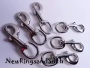 Swivel Eye Bolt 3 ½" Nickel Plated Hook ¾" Quick Snap Set of 6