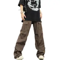 在飛比找蝦皮商城優惠-工裝褲0123Start 多口袋重工設計寬鬆男女街頭個性休閒