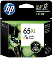 HP 65XL Genuine Original Tri-Color Ink Printer Cartridge works with HP Deskjet 2600, 3700, Advantage 5000 Series, HP Envy 5000 Series - N9K03AA