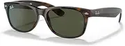 [Ray-Ban] New Wayfarer Non Polarised Sunglasses, RB2132, Tortoise & G-15 Green, 52mm