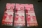 Lot /3 Wilton Monkey Love 20 Party Favor Treat Loot Candy Bags Sacks VALENTINE