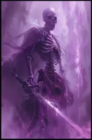 Spectral Warrior Art: Dark Fantasy or Mythology Poster