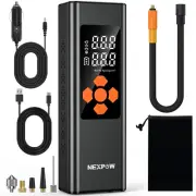 Tire Inflator 150PSI Portable Air Compressor Digital Gauge Fast Inflation Black