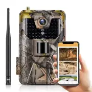 HC-900Pro 4G LTE Cellular Trail Hunting Camera 36MP Pixels Photos 4K FHD Video Resolution with Live Streaming Voice Clea