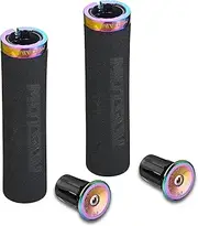 Bike Grips Foam Single Lock on Bicycle Handle Bar Soft Comfortable Non-Slip Bike Handle Grips for BMX Mountain MTB Beach Cruiser Scooter