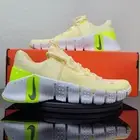 Nike Free Metcon 5 Yellow White Gym Training Shoes DV3950-800 Women's Sz 7.5