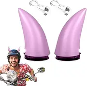 Helmet Devil Horns | Small Devil Horns for Helmet | Helmets Horns | Devil Helmet Horns | Helmet Accessory for Motorcycle Helmet | for Motorcycle and Helmets