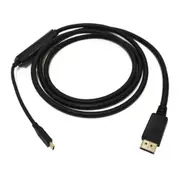 8Ware RC-3USBDP-2 DisplayPort 1.2 USB-C to DisplayPort Cable - 2m - Black [RC-3USBDP-2]
