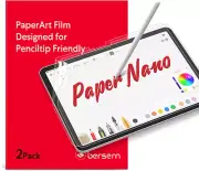 Bersem 2-Pack Paper Nano Screen Protector for Ipad Air 11 Inch 2024 (M2) / Ipad