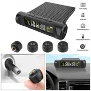 Wireless TPMS LCD USB Car Tire Pressure Monitoring System + 4 External Sensors
